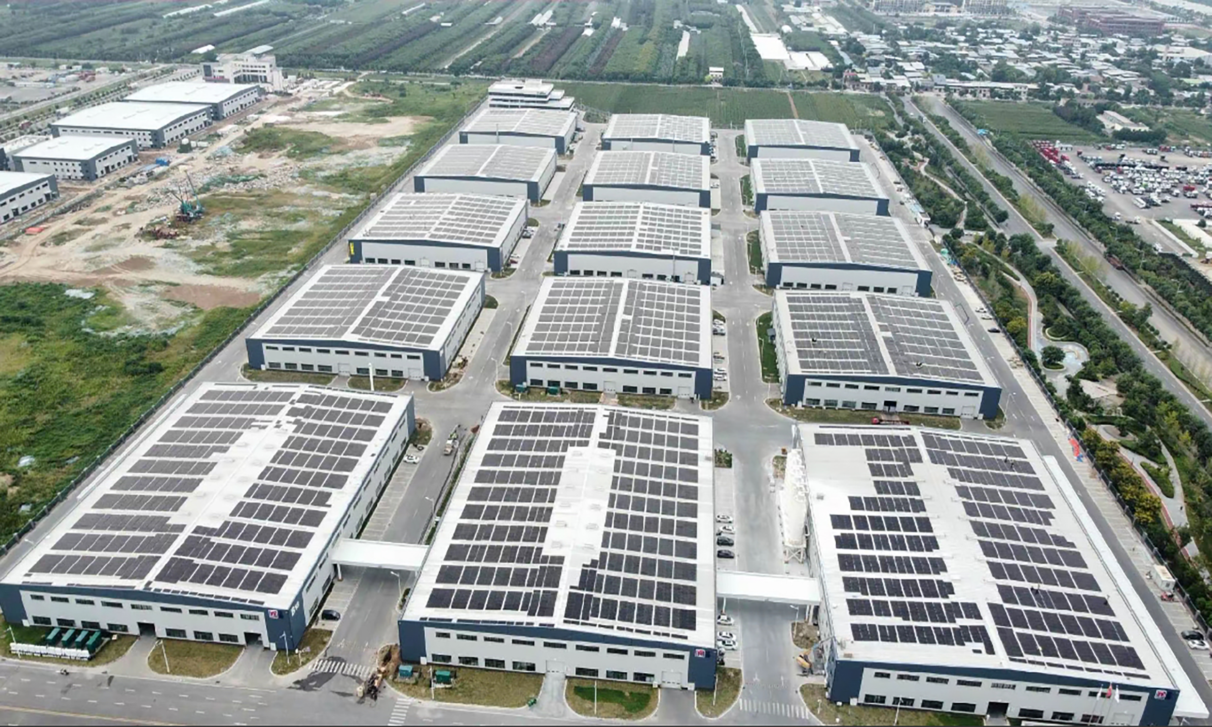 西安吉利零部件产业园 12MW分布式光伏发电项目施工